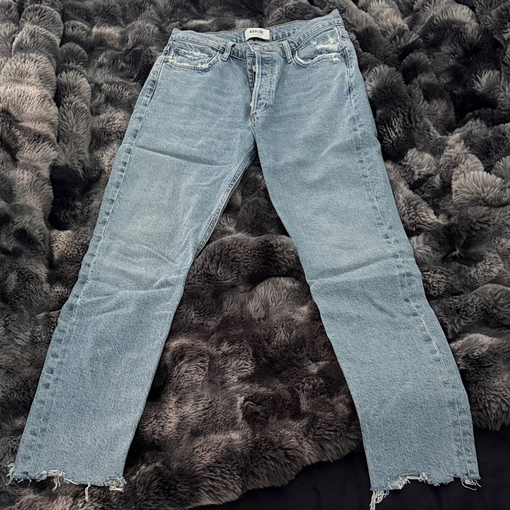 AGOLDE Light Wash Women’s Straight Jeans size 26